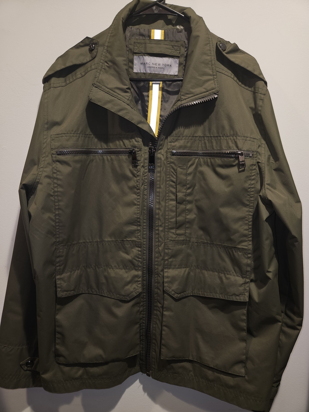 Marc New York Olive Green Military-Style Field Jacket